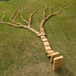 Wooden Domino Tree