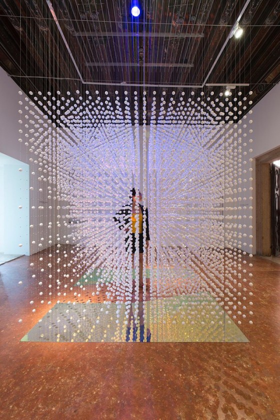 Suspended Balls Cube Installation Fubiz Media