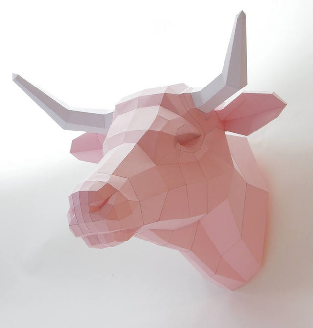 â€“ Animals Fubiz head  papercraft Series animals Media Papercraft