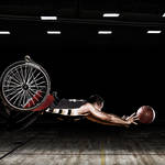 These images were created for the Rehabilitation Institute of Chicago's Adaptive Sports Program and the RIC Hornets wheelchair basketball team.