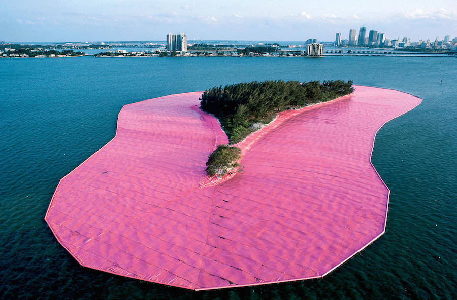 Sublime Pink Islands Installation in Miami Media