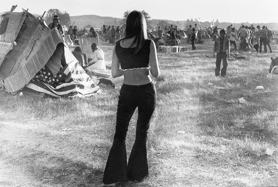 Girls From Woodstock In 1969 Fubiz Media