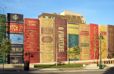 A Giant Book-Shaped Library
