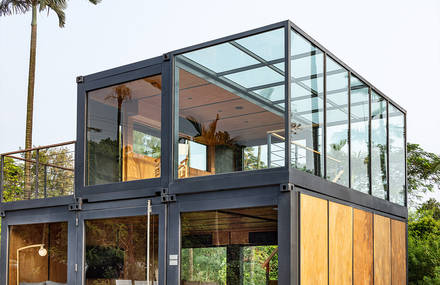 Shipping Containers Transformed into a Suite