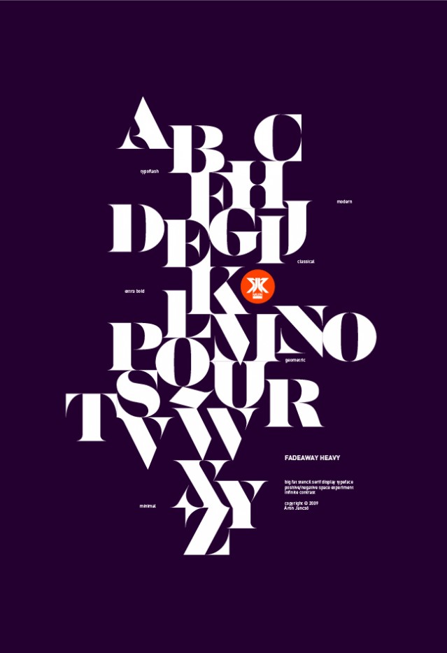 Aron Jancso Typefaces – Fubiz Media