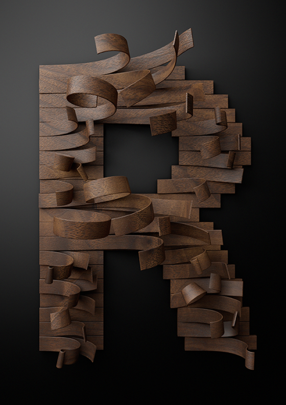 Nike Typography with Wooden Slats – Fubiz Media