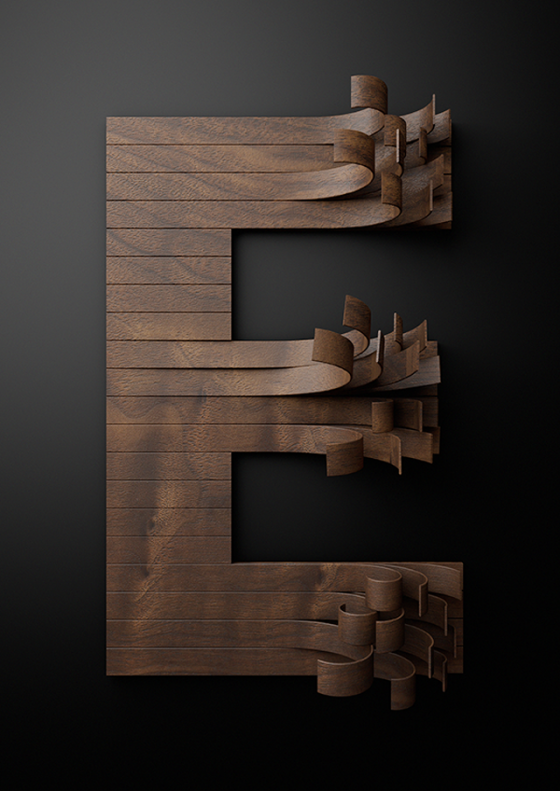 Nike Typography with Wooden Slats – Fubiz Media