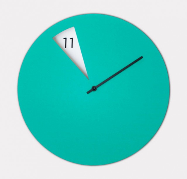 Pie-Shaped Clock – Fubiz Media