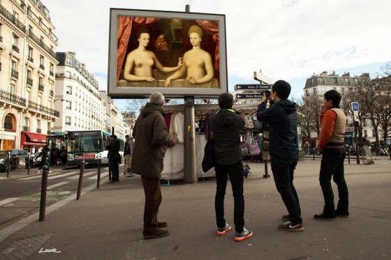 Artist Replaces Billboard With Art In Paris – Fubiz Media