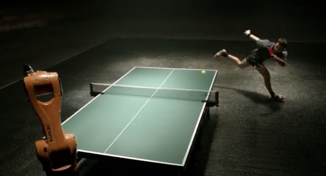 Ping-Pong Duel Between Timo Boll And a Robot – Fubiz Media