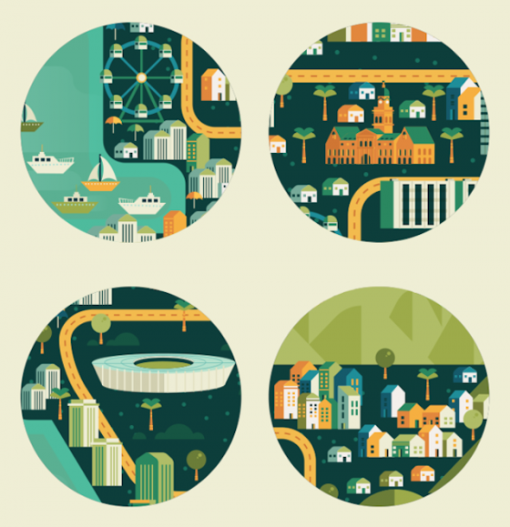 Colorful Illustrations of Cities – Fubiz Media