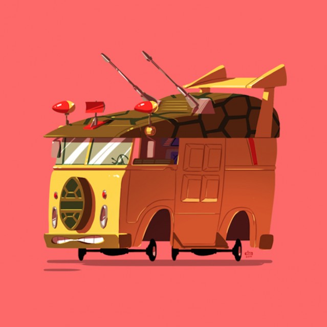 Pop Culture Cars Illustrations – Fubiz Media