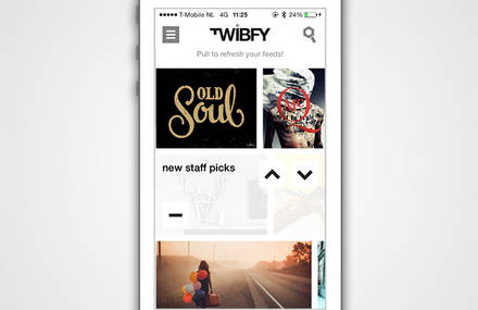 Twibfy iOS7 app design
