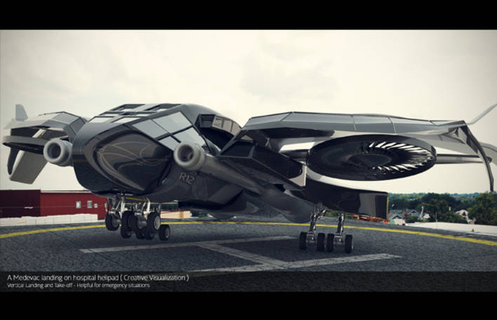futuristic vtol aircraft