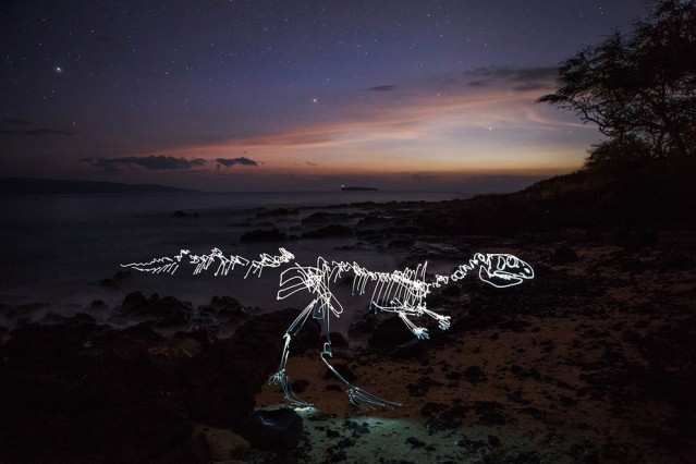 Dinosaur Light Paintings – Fubiz Media