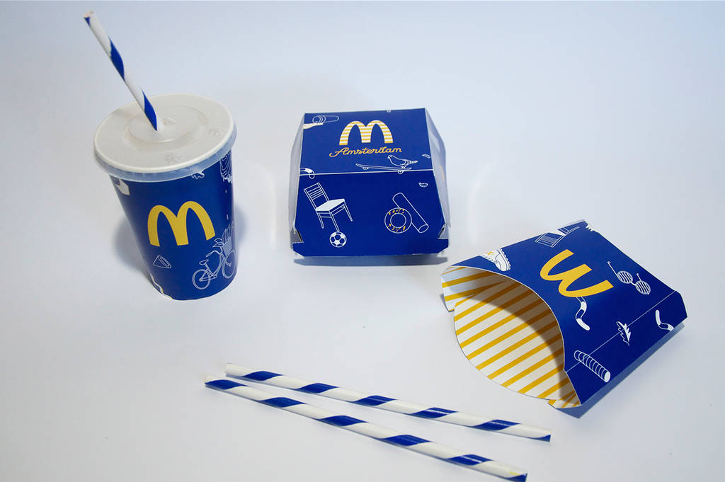 A Refreshing Blue And White Mcdonalds Rebranding Fubiz Media