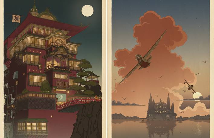 Studio Ghibli Characters in Vast Landscapes – Fubiz Media