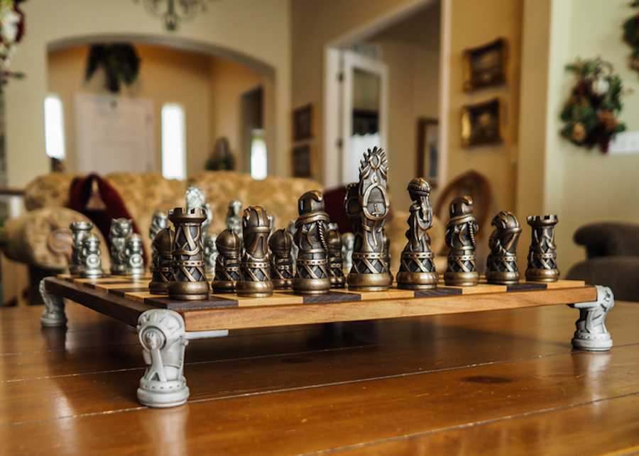 Metal Game Of Thrones Chess Set - He made this poster illustrating all ...