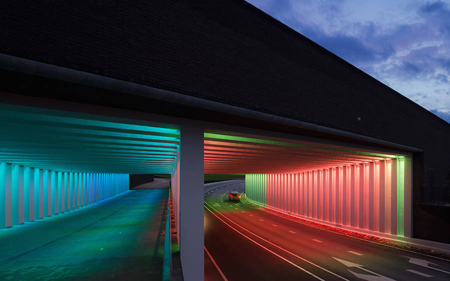 Immersive Light Installation in a Tunnel – Fubiz Media