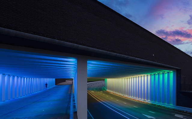 Immersive Light Installation in a Tunnel – Fubiz Media