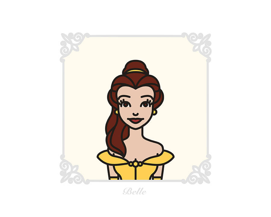 Flat Disney Characters Portraits – Fubiz Media