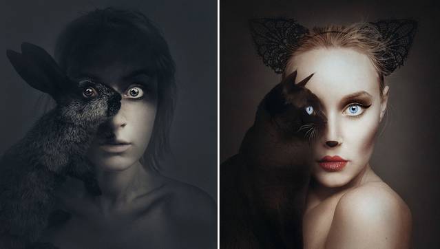 Self Portraits by Replacing an Eye with the one of an Animal – Fubiz Media