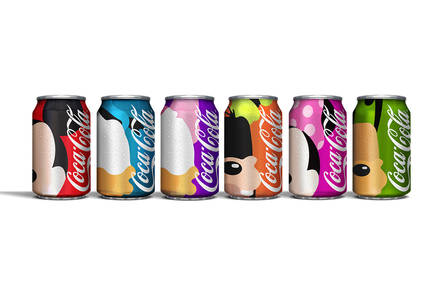Disney Icons Coca-Cola Cans Concept