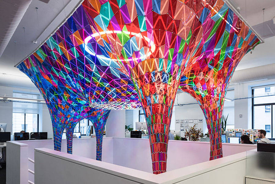 Colorful Stained Glass Installation by Softlab – Fubiz Media