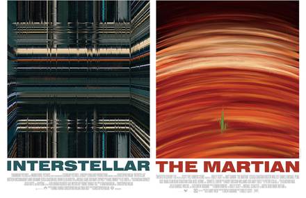 Popular Movies Posters recreated with Brushstrokes