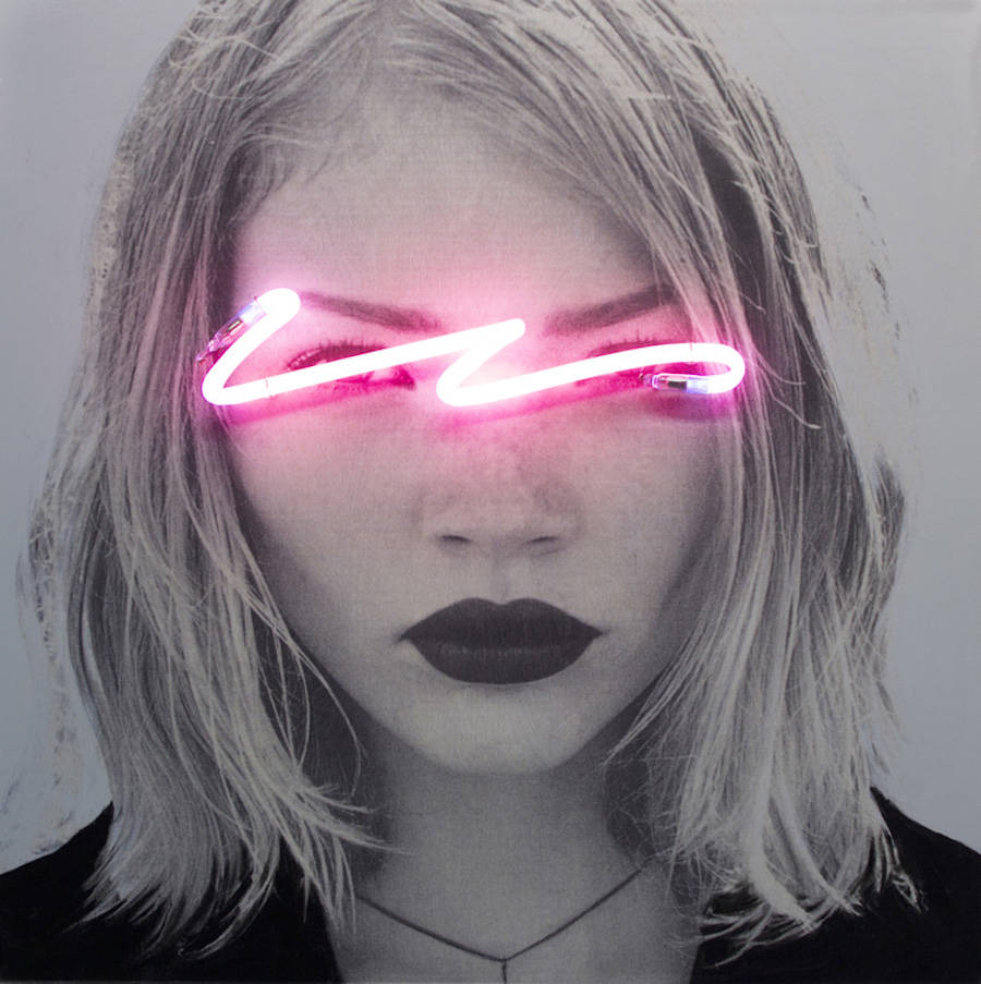 Blindness Neon Lights Portraits by Javier Martin – Fubiz Media