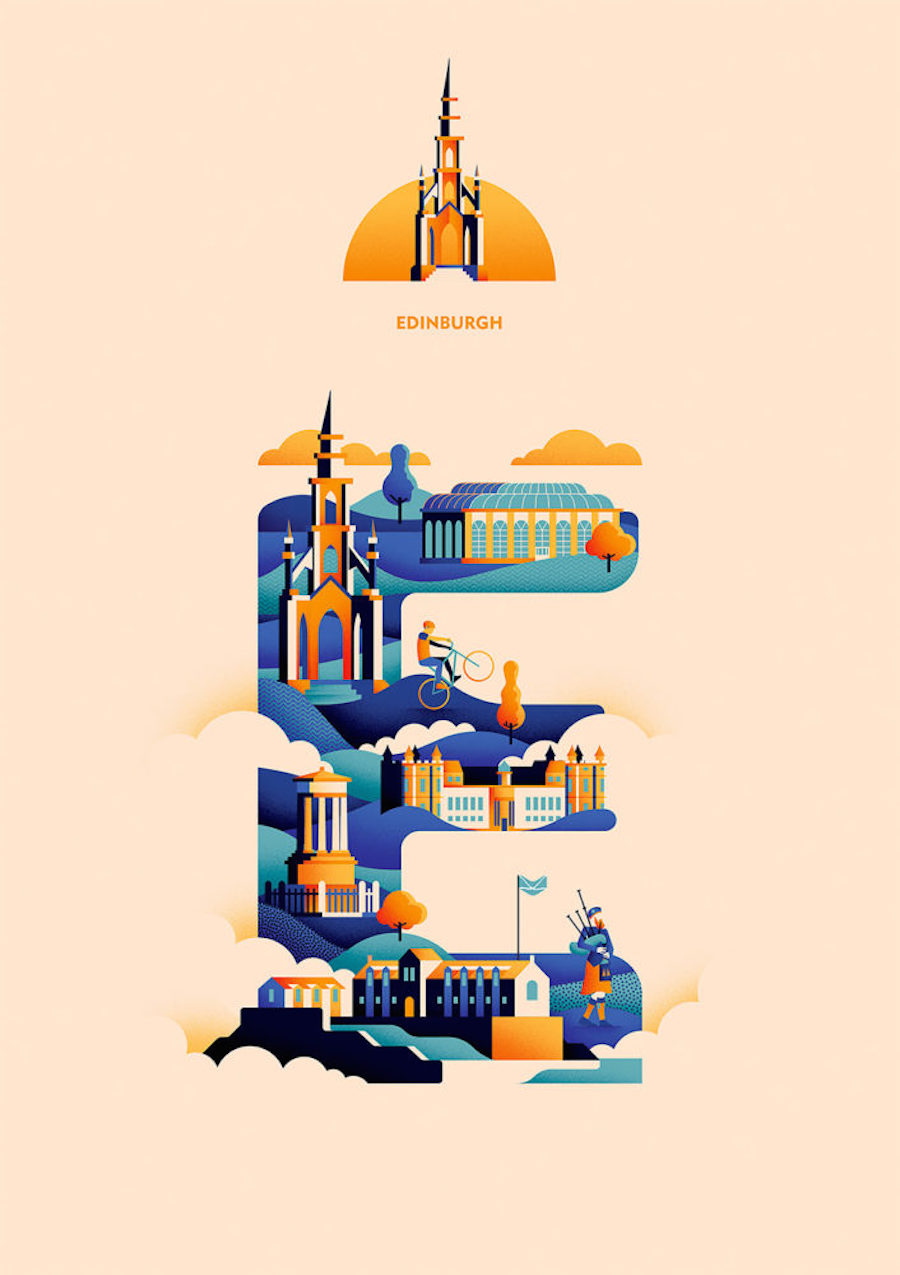 Creative Alphabet Based On Cities Around The World 0 Fubiz Media