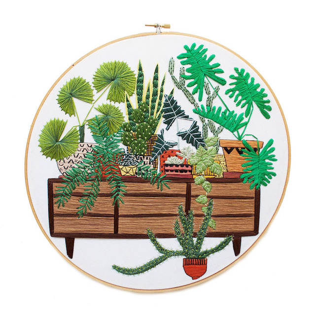 Plants and Daily Life Scenes Embroideries – Fubiz Media