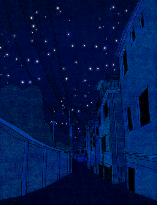 starry night gif tumblr