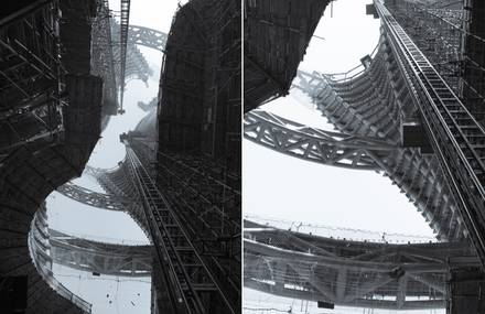 Zaha Hadid’s Leeza SOHO Tower Construction Pictures