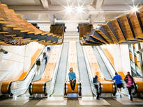 Installation Made From Historic Wood Escalators In Sydney – Fubiz Media