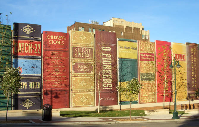 A Giant Book-Shaped Library
