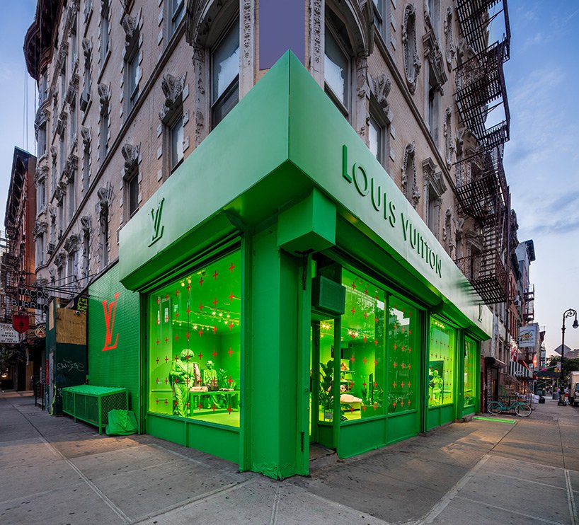 Neon Green Louis Vuitton In New York City – Fubiz Media - created via
