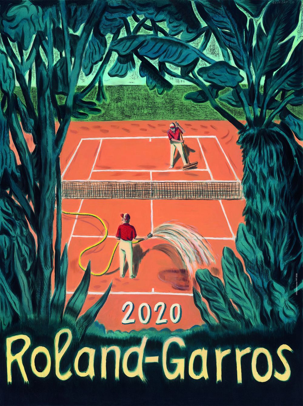 Beautiful 2020 Roland Garros Poster Media