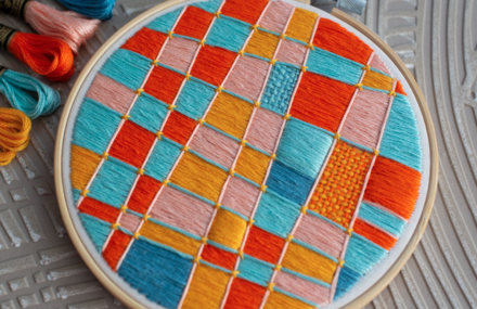 Slowmade and Handmade Colorful Embroidery